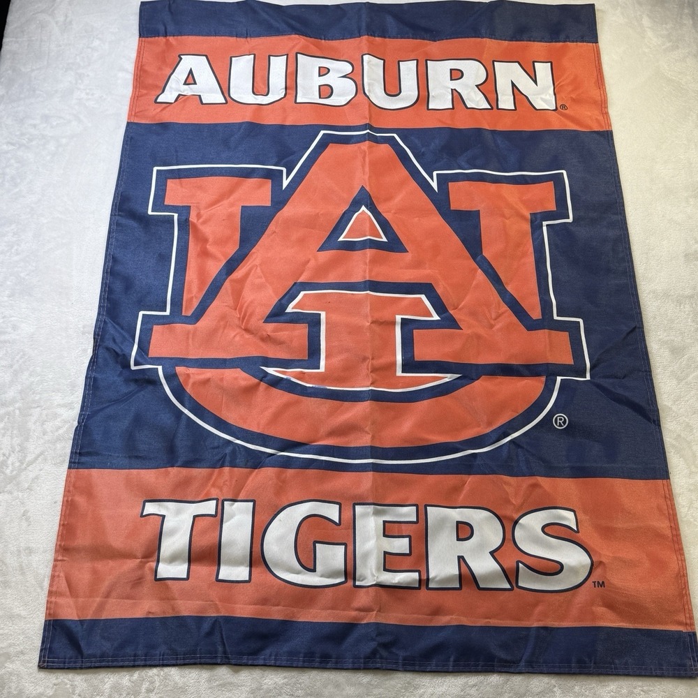 Auburn Tigers Yard Flag Banner 42x30 NCAA College Football AU Logo‎